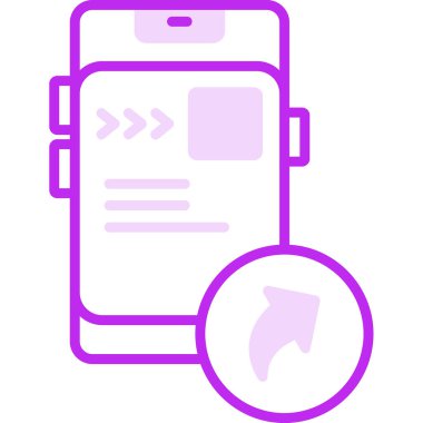 İleri simgesinin vektör illüstrasyonu  