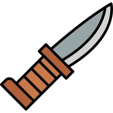 bıçak simgesi vektör illüstrasyonu