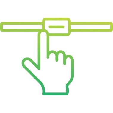 Dokunmatik ekran simgesi, vektör illüstrasyonu 