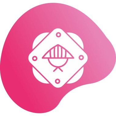 Asya konik şapka vektör illüstrasyonu