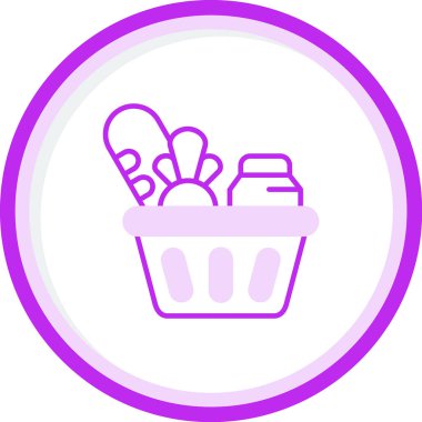 alışveriş sepeti web simgesi, illüstrasyon vektör 