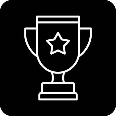 Kupa kupası. simge vektör illüstrasyonu