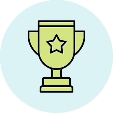 Kupa kupası. simge vektör illüstrasyonu