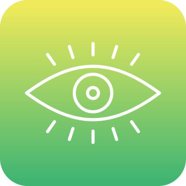 vizyon. Web simgesi basit illüstrasyon