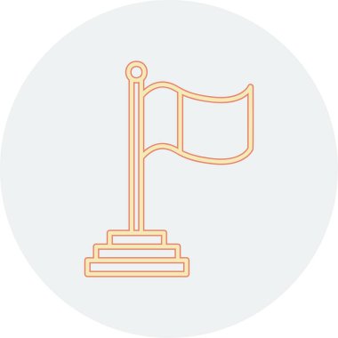 Bayrak. Web simgesi basit tasarım 