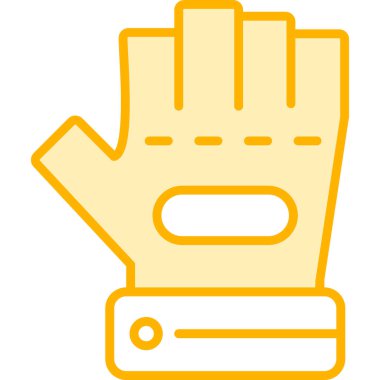 Eldiven simgesi, vektör illüstrasyonu basit tasarım