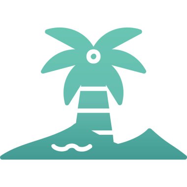 Oasis Web simgesi, vektör illüstrasyonu 