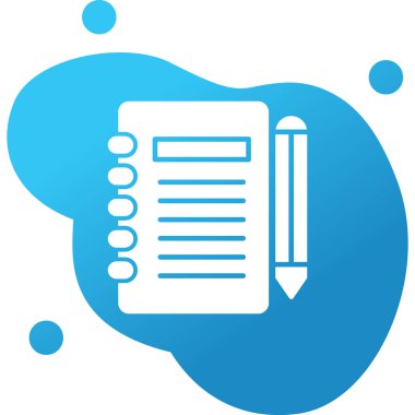 Gündem web simgesi, vektör illüstrasyonu