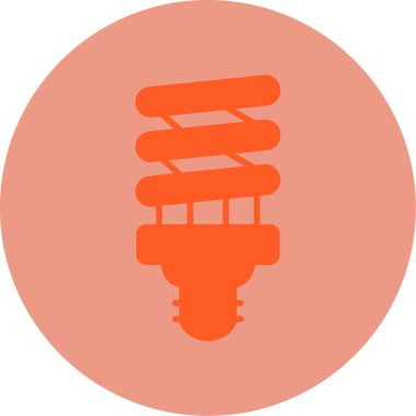 spiral ampul ikonu web basit illüstrasyon