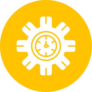 Saat simgesi, vektör illüstrasyonu basit tasarım