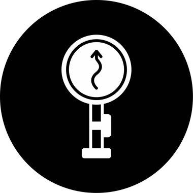 Yol tabelası. Web simgesi basit illüstrasyon