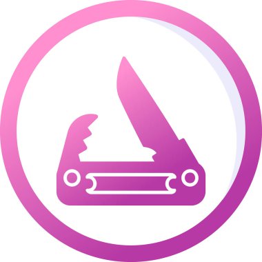 Cep bıçak simge vektör çizim