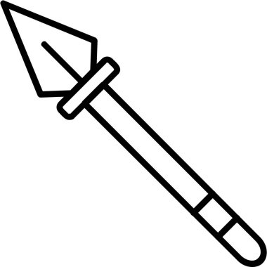 Mızrak simgesi vektör illüstrasyonu