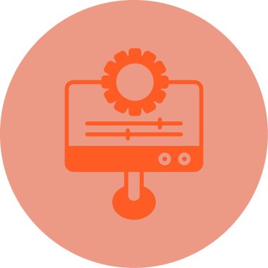 Kişiselleştirme web simgesi vektör illüstrasyonu