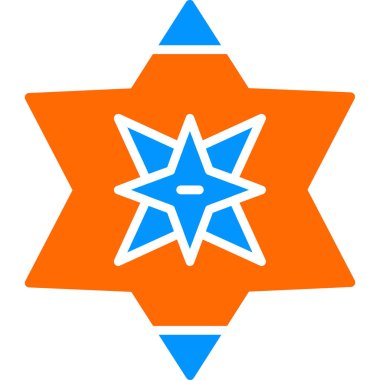 yıldız web simgesi basit illüstrasyon 