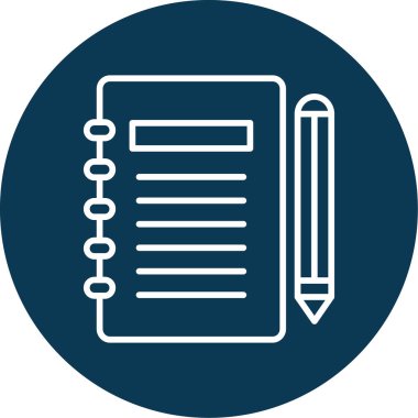 Gündem web simgesi, vektör illüstrasyonu