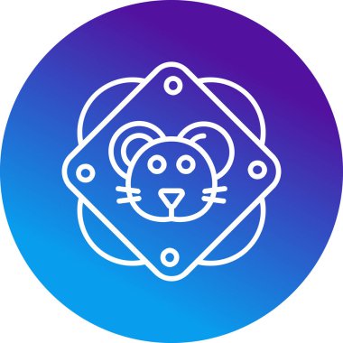 fare hayvan simgesi, vektör illüstrasyonu 