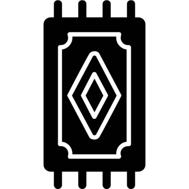 Bir halı simgesinin web illüstrasyonu