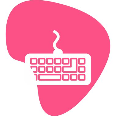 Klavye web simgesinin vektör illüstrasyonu