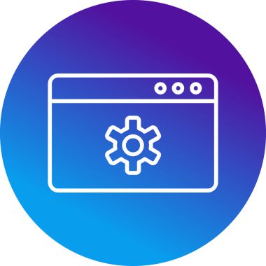İçerik Yönetimi web simgesi vektör illüstrasyonu