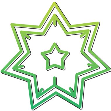 yıldız web simgesi basit illüstrasyon 