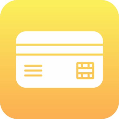Kredi Kartı. Web simgesi basit illüstrasyon 