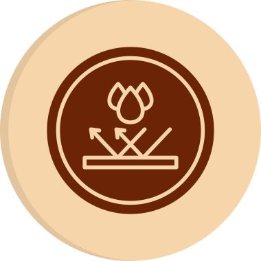 Su geçirmez ikon. Paket için suya dayanıklı sembol. 