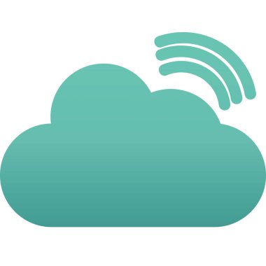 Rss Bulut simgesi, vektör illüstrasyonu basit tasarım