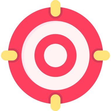 Hedef. Web simgesi basit illüstrasyon 