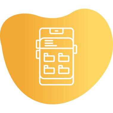 Dizin Yönetimi. Web simgesi basit illüstrasyon              