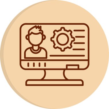 Web simgesi basit illüstrasyon ayarlanıyor