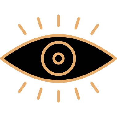 vizyon. Web simgesi basit illüstrasyon