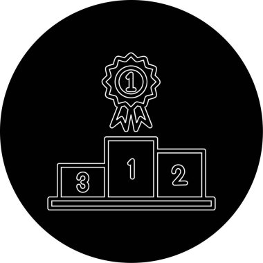 İlk Konum web simgesi, vektör illüstrasyonu