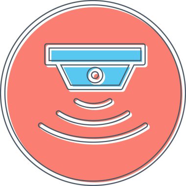 sensör simgesi, vektör illüstrasyonu basit tasarım