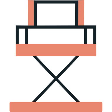 Yönetici Koltuğu simgesinin vektör illüstrasyonu           