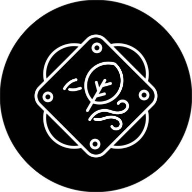 Kuru yaprak ağ ikonu vektör illüstrasyonu