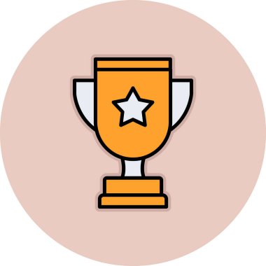 Kupa kupası. simge vektör illüstrasyonu