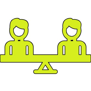 Modern Eşitlik simgesinin vektör illüstrasyonu                