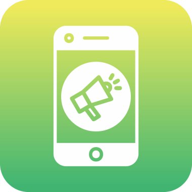 Sosyal medya tanıtım simgesi, vektör illüstrasyonu basit tasarım