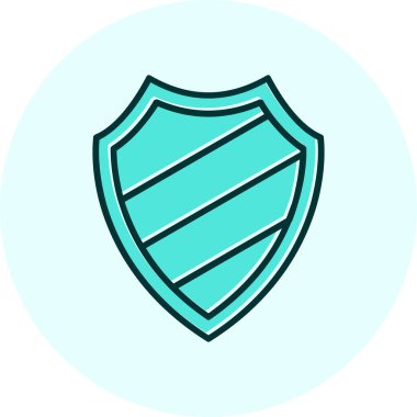 kalkan simgesi web basit illüstrasyon