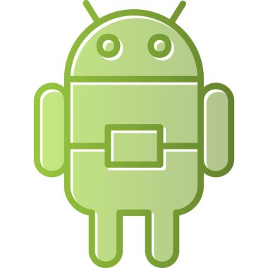 Android Web simgesi vektör çizimi 