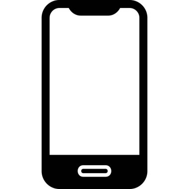 Akıllı telefon. Web simgesi basit illüstrasyon 