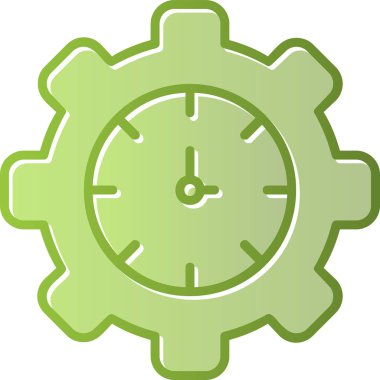 zaman yönetimi simgesi, vektör illüstrasyonu basit tasarım