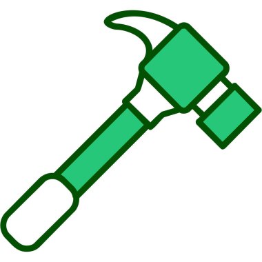 Çekiç. Web simgesi basit tasarım 