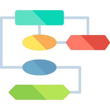 Şema web simgesi vektör illüstrasyonu 