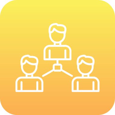 Sosyoloji simgesinin vektör illüstrasyonu 