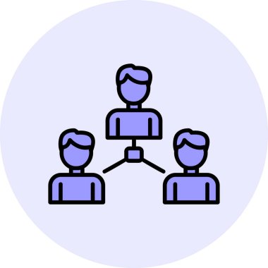 Sosyoloji simgesinin vektör illüstrasyonu 