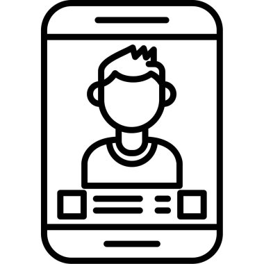 Arkadaş isteği ikon vektör illüstrasyonu