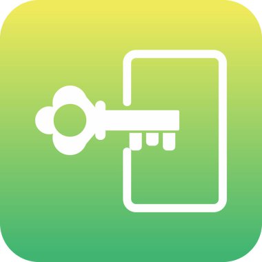 Giriş yap, anahtar simgesi vektör çizimi