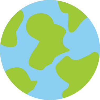 Toprak. Web simgesi vektör illüstrasyonu 